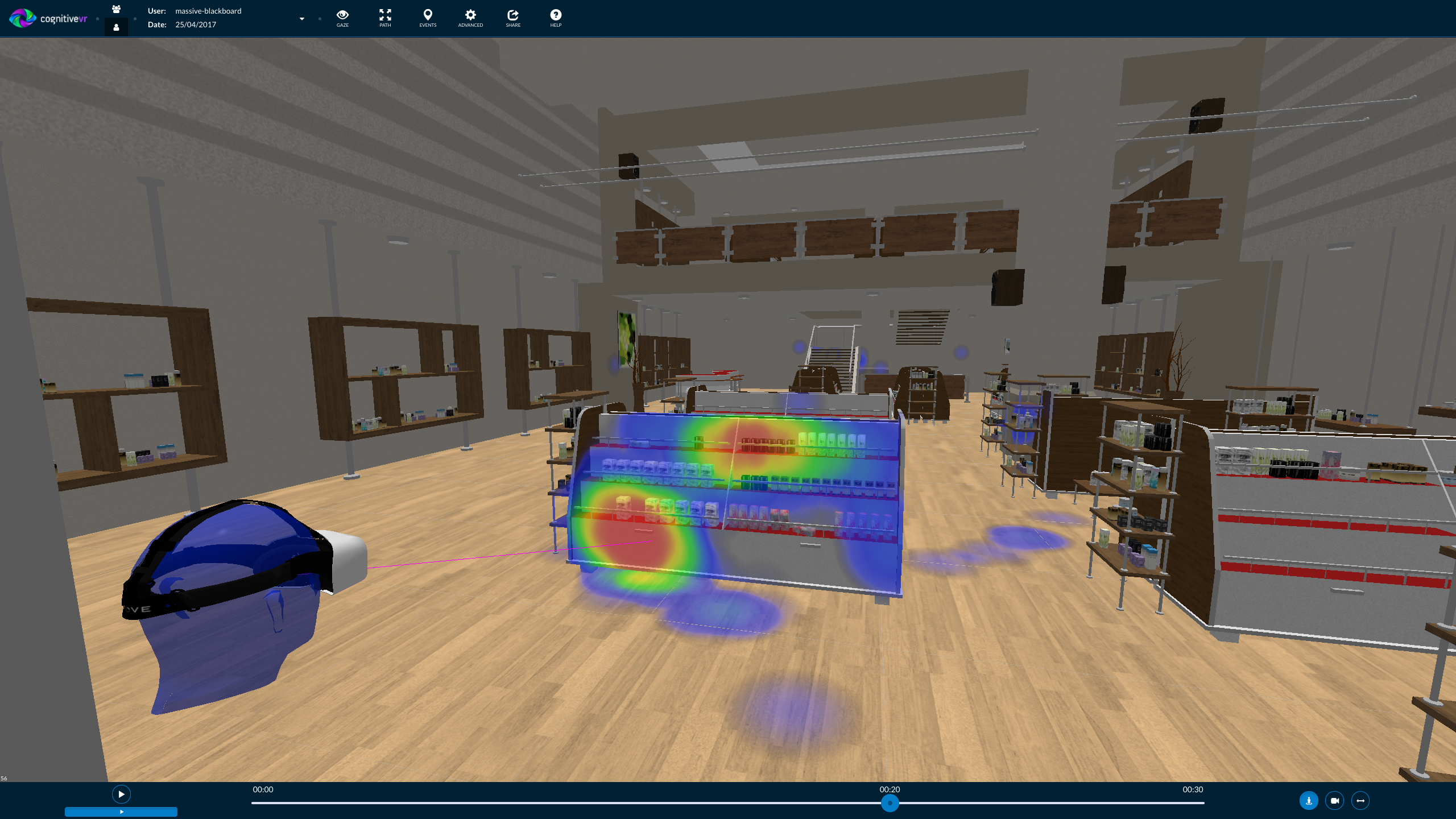 Cognitive3D SceneExplorer for Retail Research
