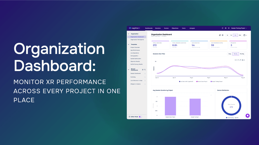 Organization Dashboard: Monitor XR Performance Across Every Project in One Place