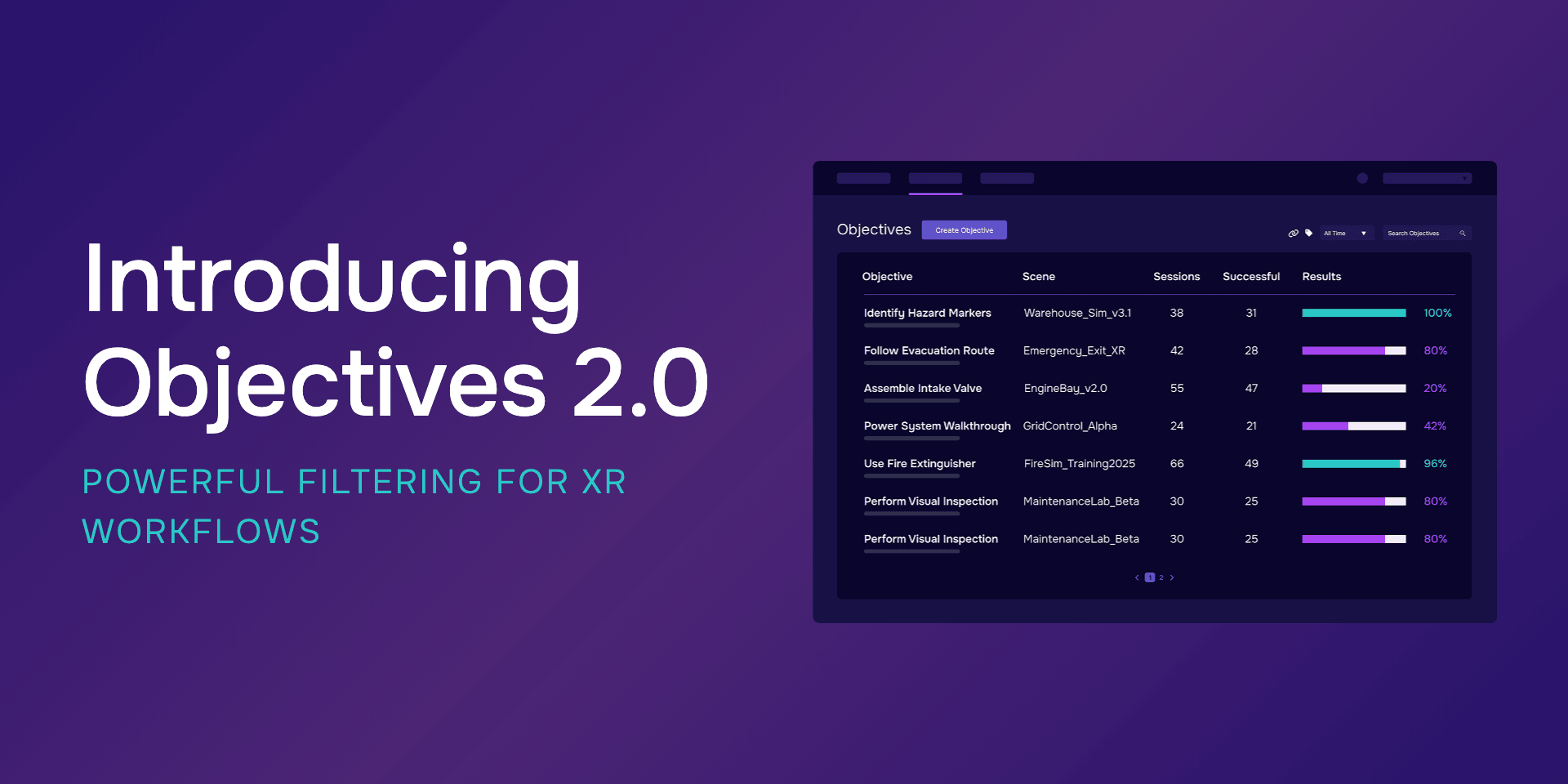 Introducing Objectives 2.0: Powerful Filtering for XR Workflows