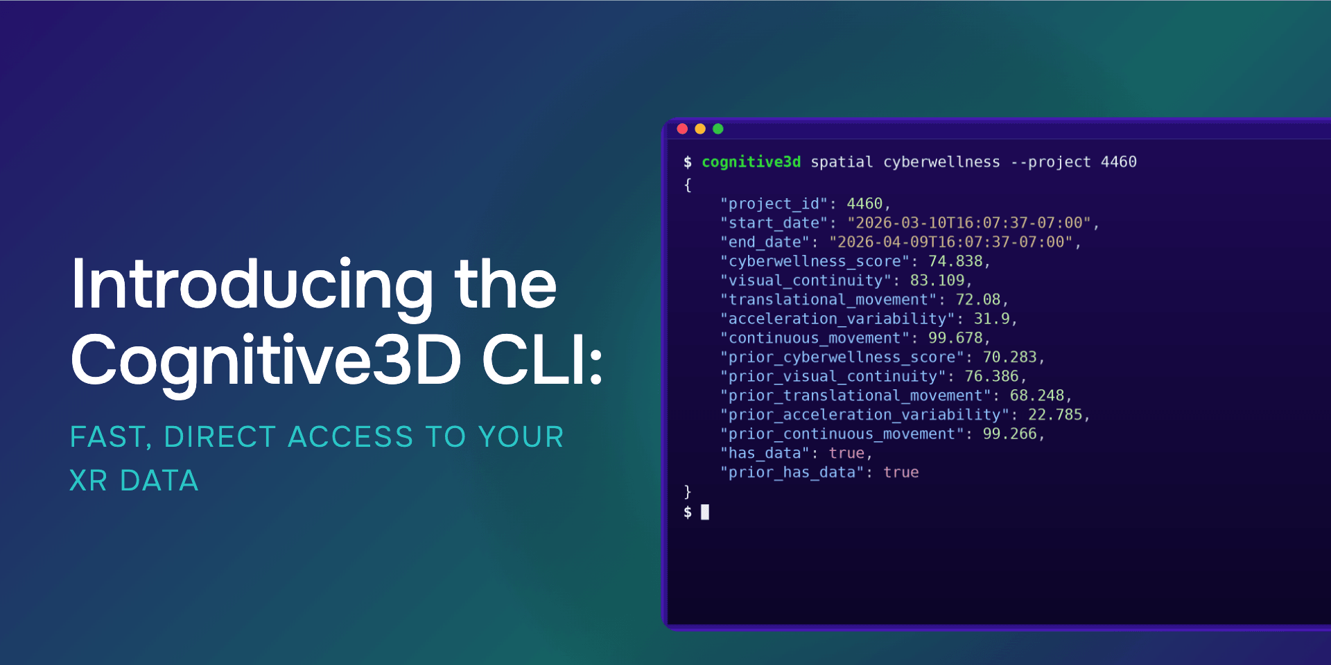 Introducing the Cognitive3D CLI: Fast, Direct Access to Your XR Data