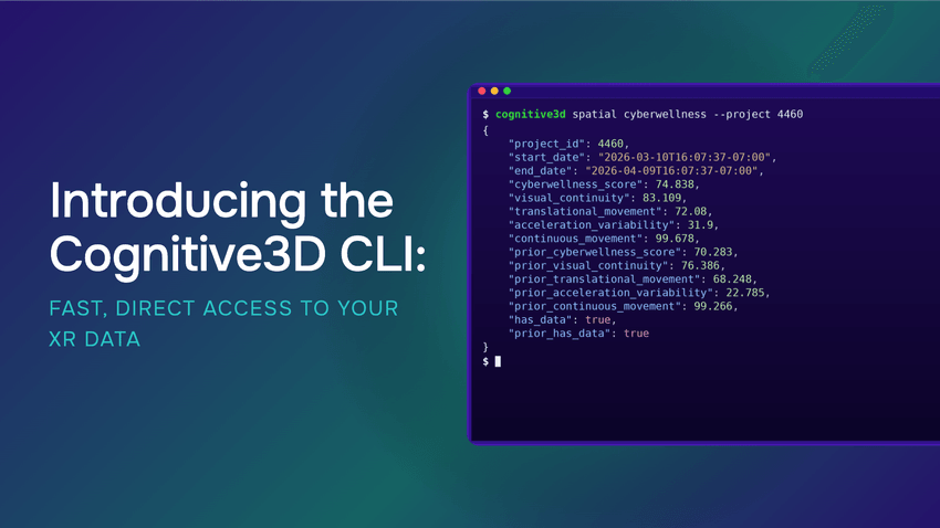 Introducing the Cognitive3D CLI: Fast, Direct Access to Your XR Data