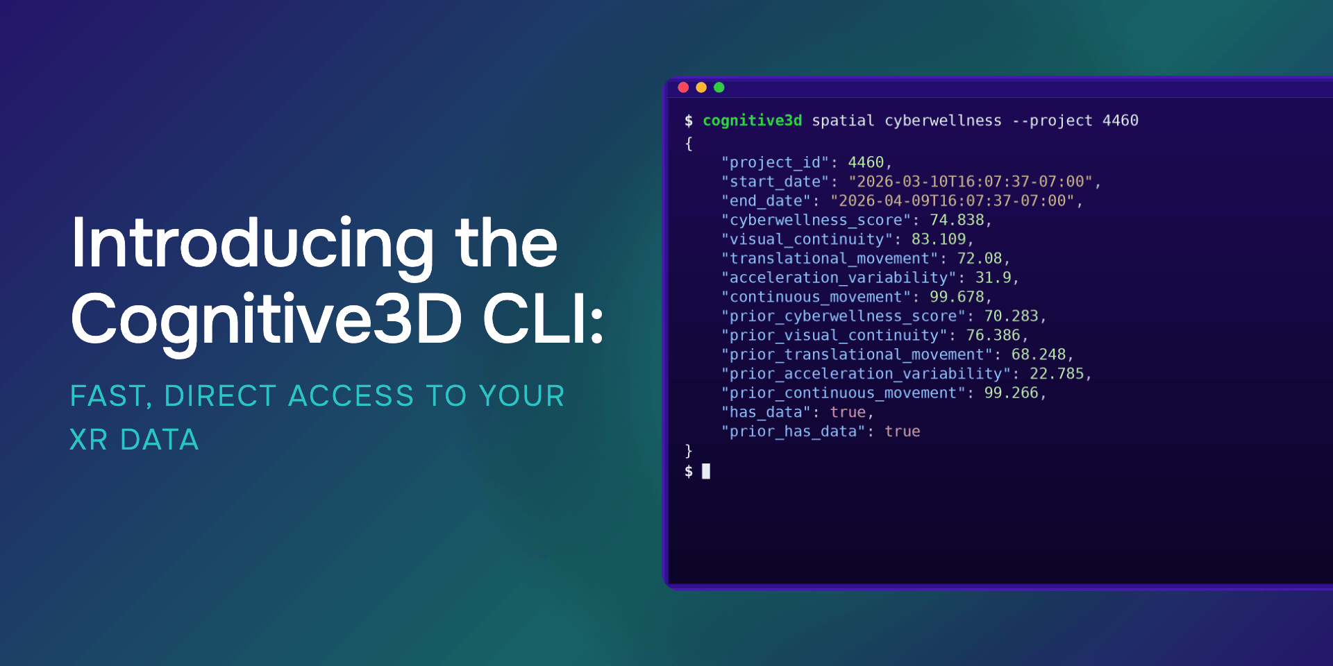 Introducing the Cognitive3D CLI: Fast, Direct Access to Your XR Data