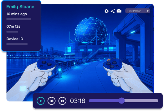 Replay XR Sessions in 3D