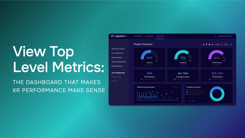 View Top-Level Metrics: The Dashboard That Makes XR Performance Make Sense