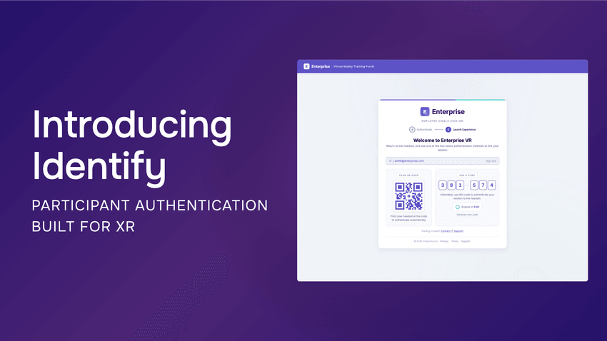Introducing Identify: Participant Authentication Built for XR