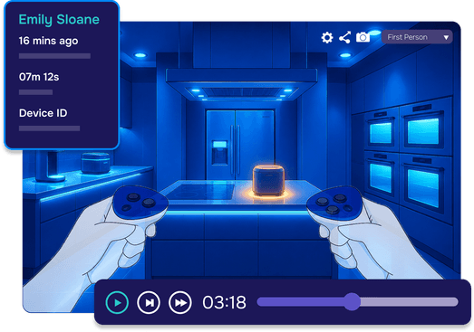 Replay XR Shopping Sessions in 3D