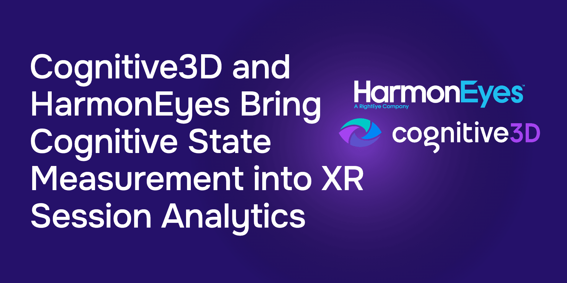 Cognitive3D and HarmonEyes Bring Cognitive State Measurement into XR Session Analytics