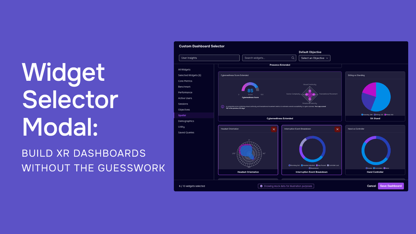 Widget Selector Modal: Build XR Dashboards without the Guesswork 