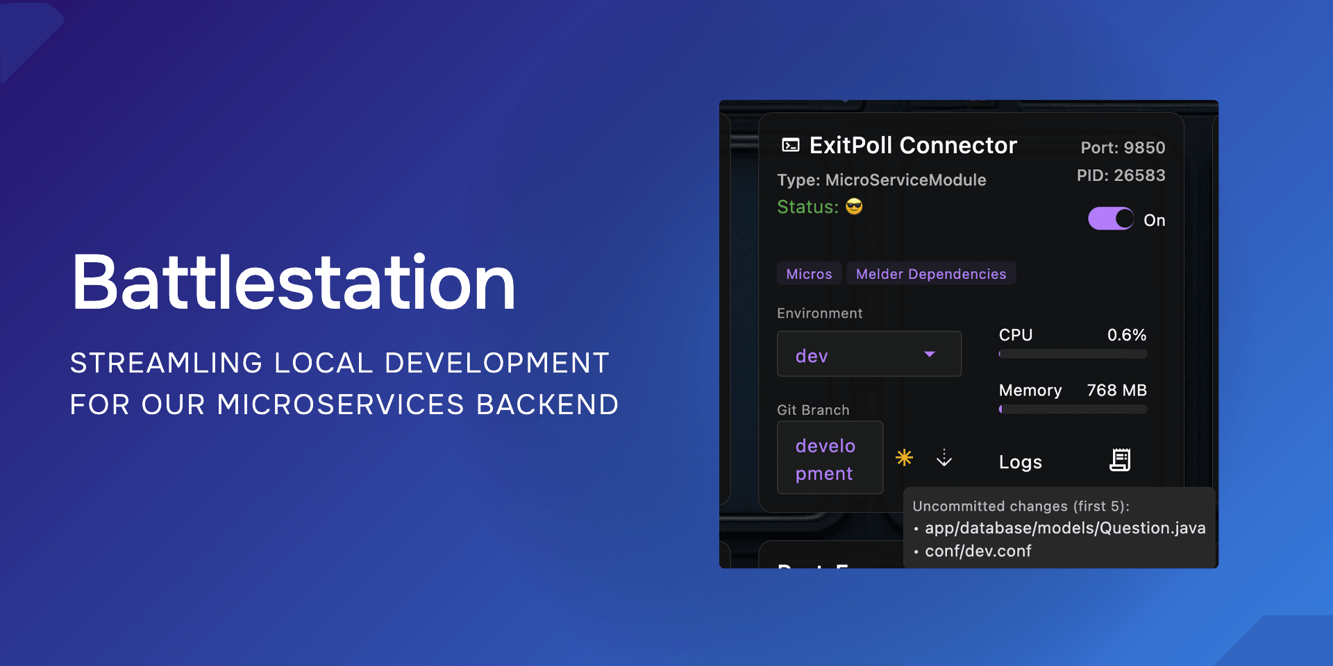 BattleStation: Streamlining Local Development for Our Microservices Backend