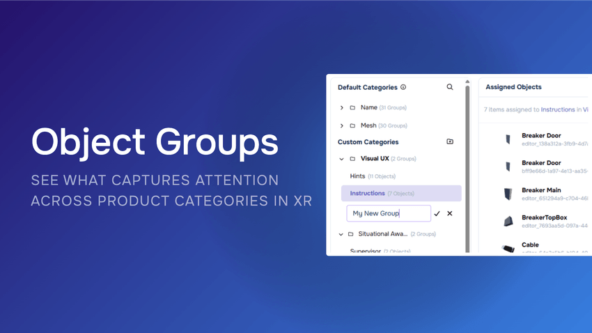 Object Groups: See What Captures Attention Across Product Categories in XR